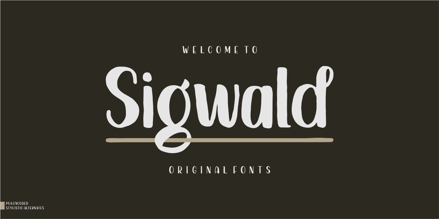 Przykładowa czcionka Sigwald #1